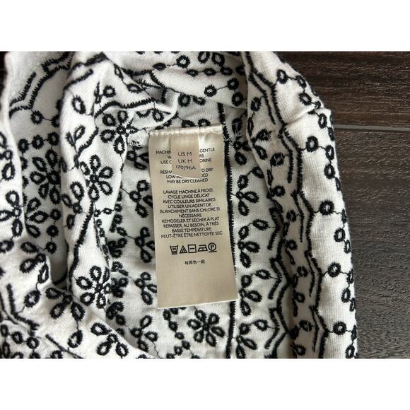 Maeve Anthropologie Cammie Embroidered Eyelet Peplum Tank Top Size M - Picture 8 of 10